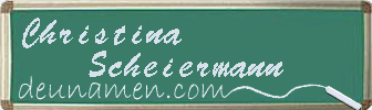 Christina Scheiermann Visitenkarte